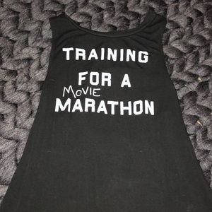 HOLISTER “training for a movie marathon” tank top